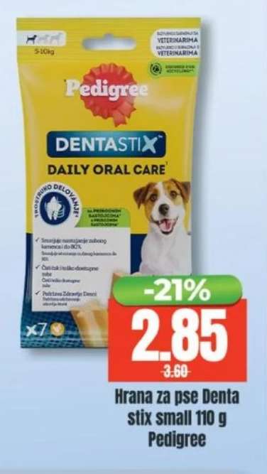 Hrana za pse Denta stix small 110 g Pedigree