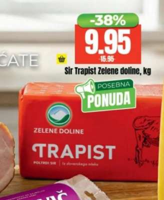 Sir Trapist Zelene doline, kg