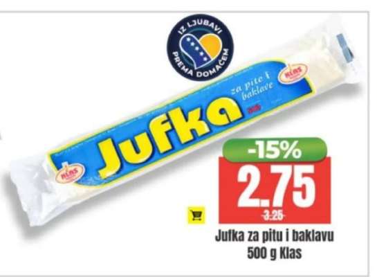 Jufka za pitu i baklavu