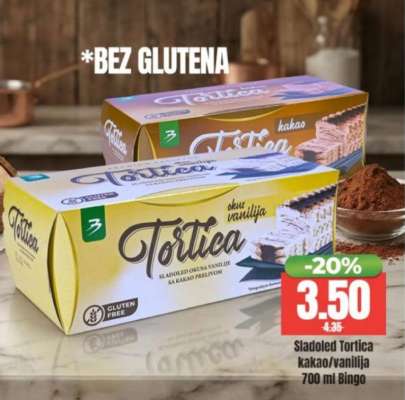 Sladoled Tortica kakao/vanilija