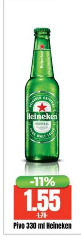 Pivo 330 ml, Heineken