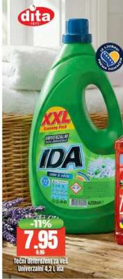 Tečni deterdžent za veš Univerzalni 4,2 L Ida