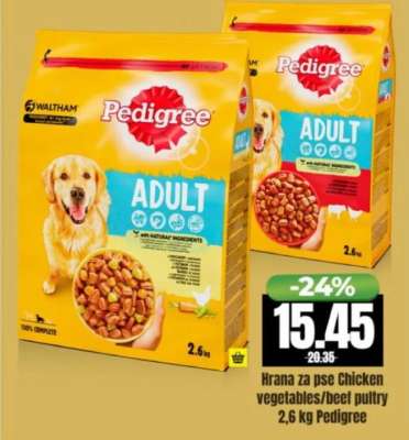 Hrana za pse Chicken vegetables/beef pultry