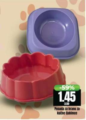 Posuda za hranu za kućne ljubimce