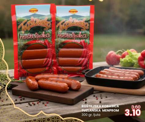 ROŠTILJSKA KOBASICA TUZLANSKA MENPROM