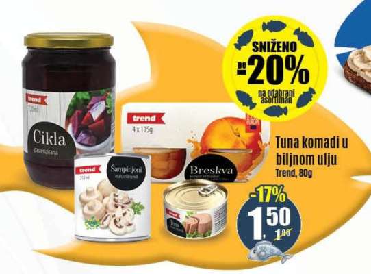 Tuna komadi u biljnom ulju