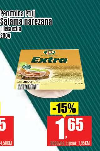 Perutnina Ptuj salama narezana