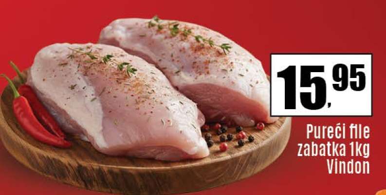 Pureći file zabatka 1kg Vindon