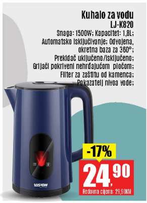 Kuhalo za vodu LJ-K820