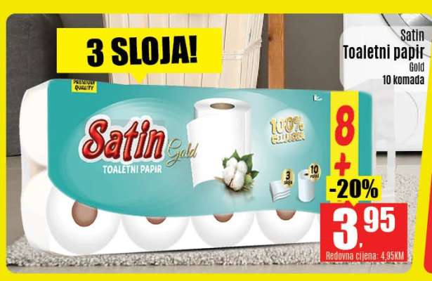 Satin Toaletni papir Gold