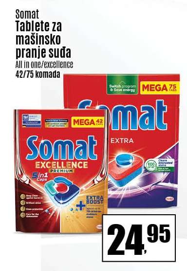 Somat Tablete za mašinsko pranje suđa