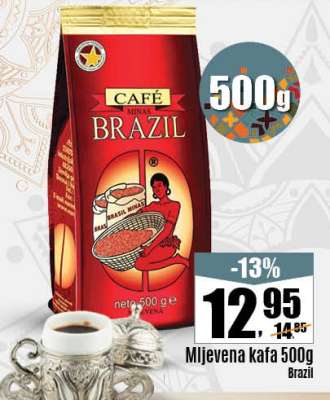 Mljevena kafa 500g Brazil