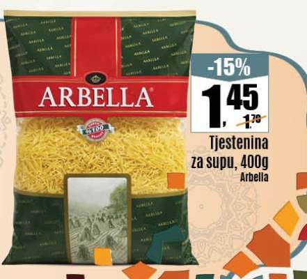 Tjestenina za supu, 400g