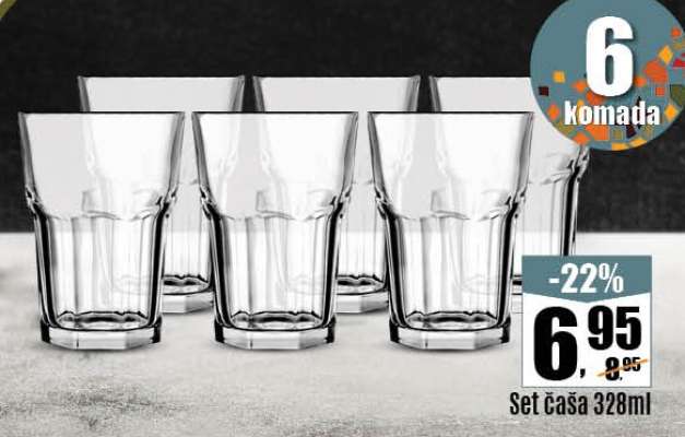 Set čaša 328ml