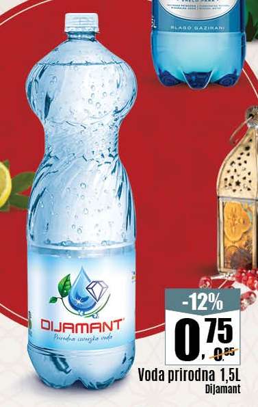 Voda prirodna 1,5l Dijamant