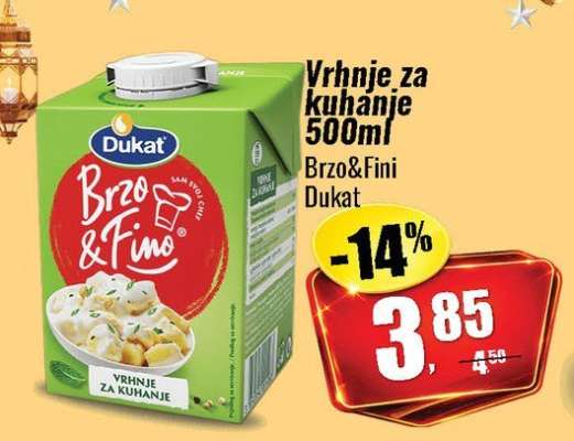 Vrhnje za kuhanje 500ml