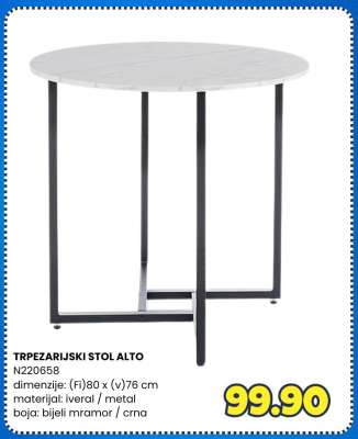 TRPEZARIJSKI STOL ALTO
