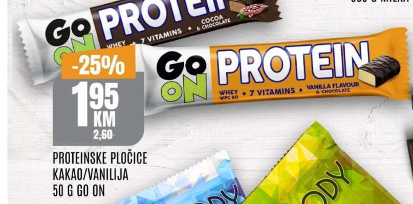 PROTEINSKE PLOČICE KAKAO/VANILIJA