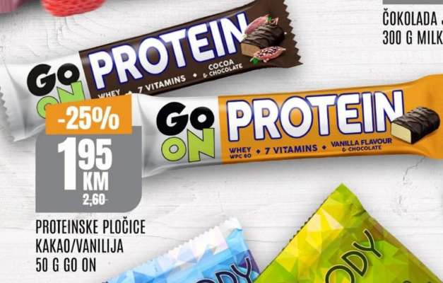 PROTEINSKE PLOČICE KAKAO/VANILIJA