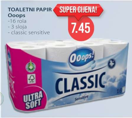 TOALETNI PAPIR Ooops!