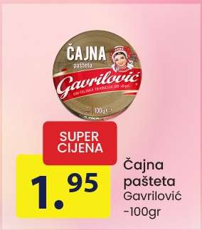 Čajna pašteta Gavrilović