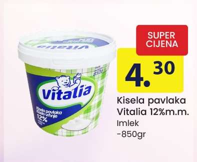 Kisela pavlaka Vitalia 12%m.m.