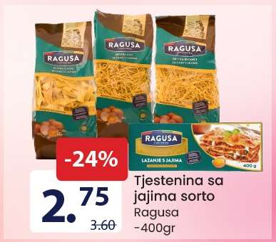 Tjestenina sa jajima sorto