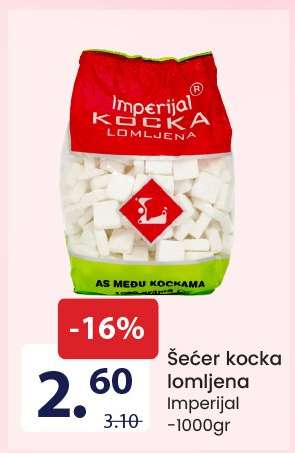 Šećer kocka lomljena