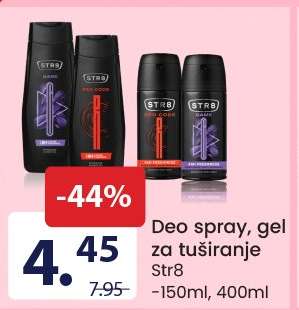Deo spray, gel za tuširanje Str8