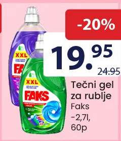 Tečni gel za rublje Faks