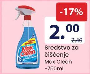 Sredstvo za čišćenje Max Clean