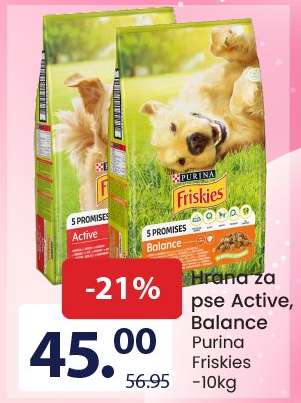 Hrana za pse Active, Balance Purina Friskies