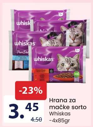 Hrana za mačke sorto Whiskas