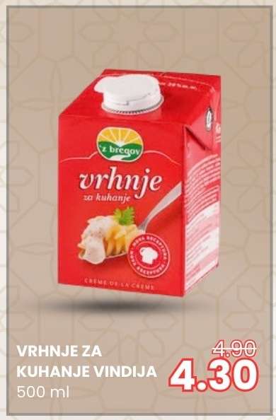 VRHNJE ZA KUHANJE Vindija