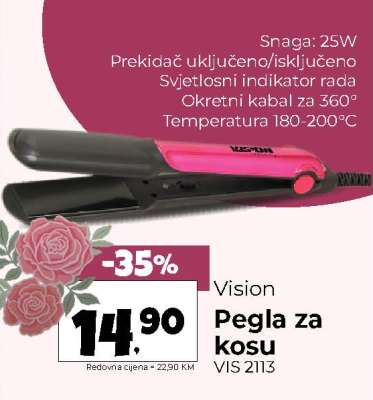 Vision Pegla za kosu VIS-2113