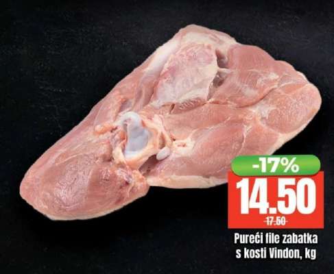 Pureći file zabatka s kosti Vindon, kg