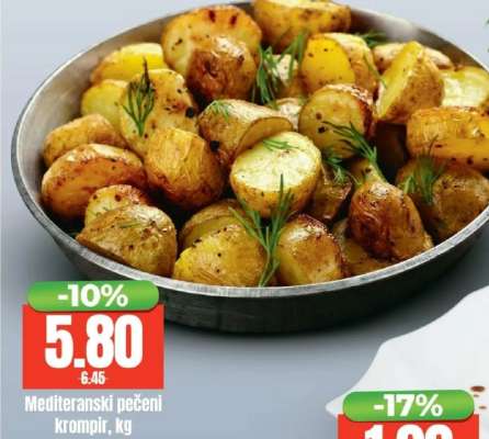 Mediteranski pečeni krompir, kg