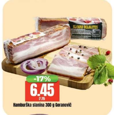 Hamburška slanina 300 g, Goranović