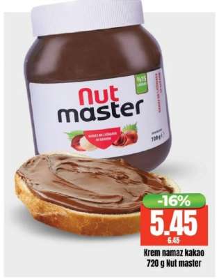 Krem namaz kakao 720 g Nut master