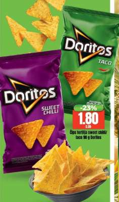 Čips tortilja Sweet chilli/Taco 90 g Doritos