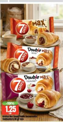 Kroasan Max Cocoa/Double Cocoa&vanilla/Vanilla&cherry
