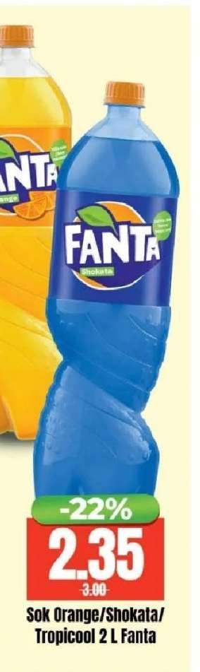 Sok Orange/Shokata/Tropicool 2 L Fanta