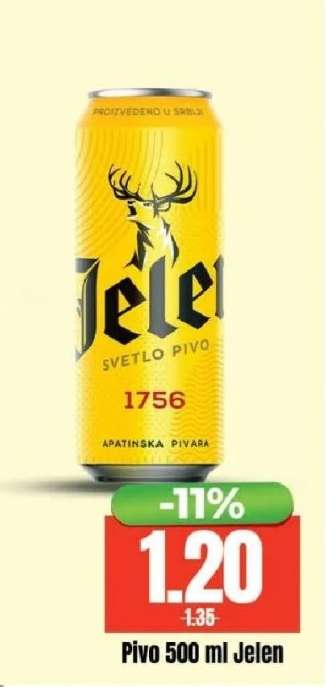 Pivo 500 ml Jelen