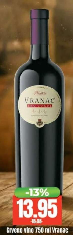 Crveno vino 750 ml Vranac