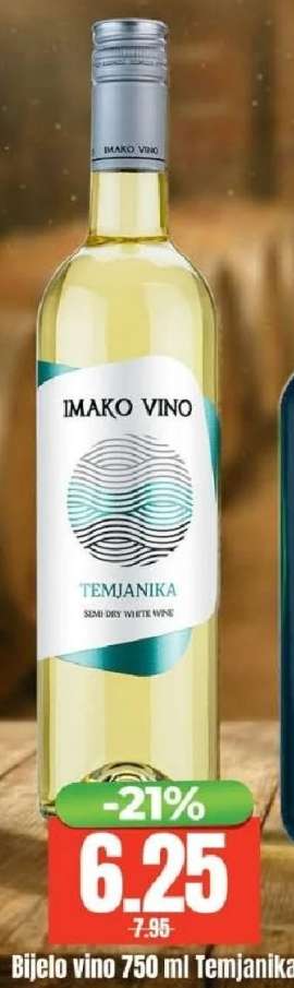 Bijelo vino 750 ml Temjanika