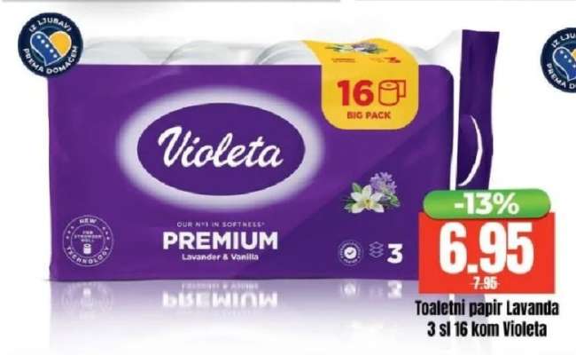 Toaletni papir Lavanda