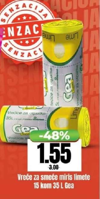 Vreće za smeće miris limete