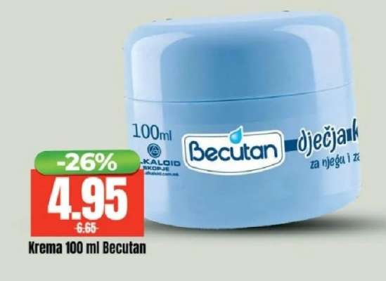 Krema 100 ml Becutan