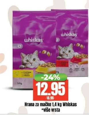 Hrana za mačke 1,4 kg Whiskas
