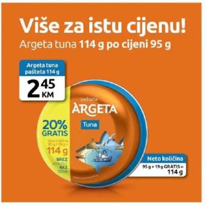 Argeta tuna pašteta